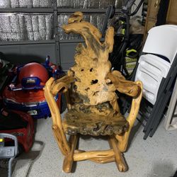 Hand Carved Rocking Chair 