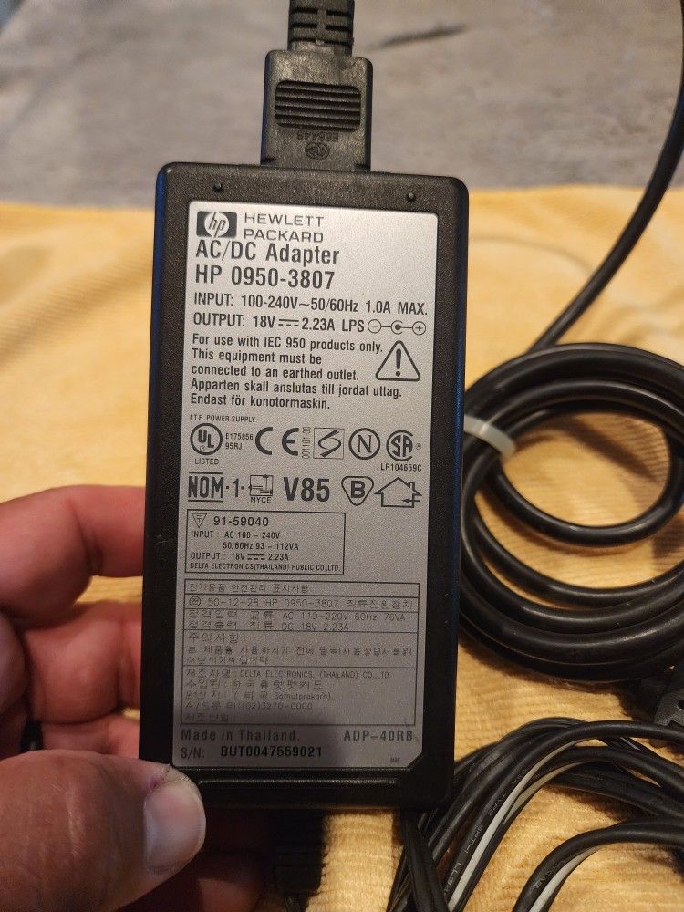 Genuine 40W HP 0(contact info removed) Printer AC Adapter Charger