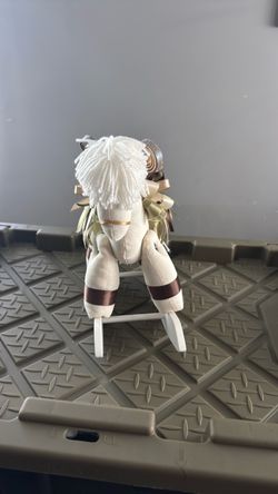 Handmade Fabric Rocking Horse Figurine