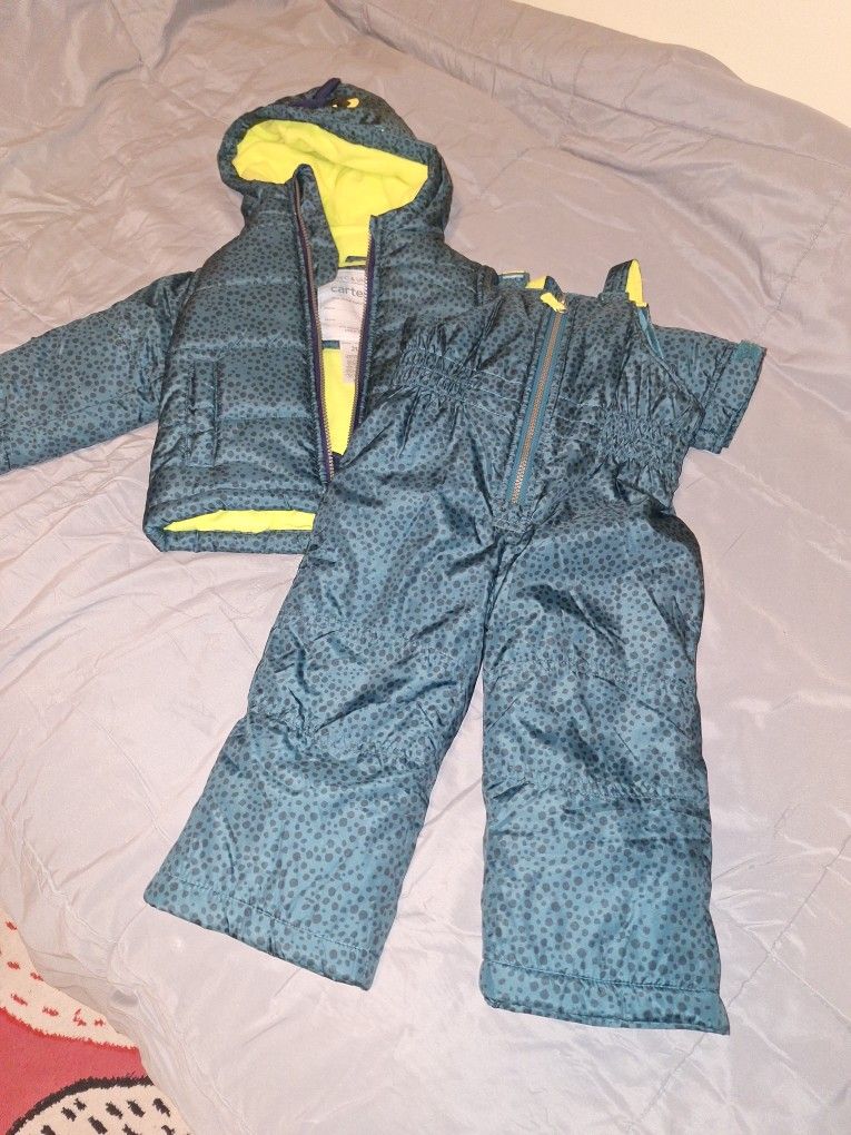 New Carters Ski Jacket And Bibs 2t