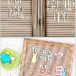 Farmhouse Letter Board Sign | 12x16 Felt Letter Board with Stand | Natural Wood Grain, Handmade Pregnancy Announcement Sign | Brown Changeable Message