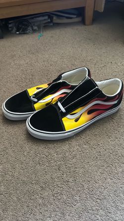 Vans Flame Old Skool Low Top Skate Shoe