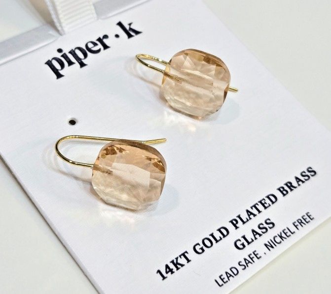 SHIPPING ONLY * Peach-Color Glass