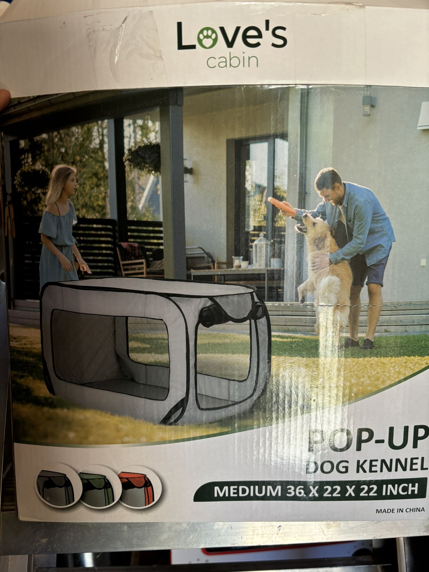 Pop Up Dog Kennel