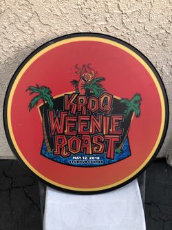 Collectible KROQ Weenie Roast Drum Cover