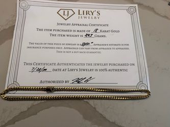 18kt Solid Gold - Cuban chain - $9,200 obo