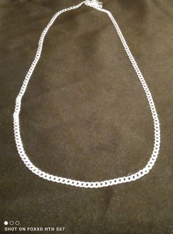 925 Italy Silver Diamond Cut Cuban Curb Link Chain (#250)