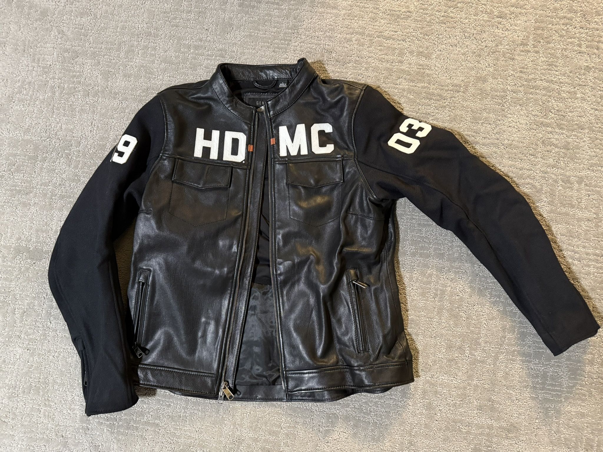 Harley Davidson Bomber Leather Jacket
