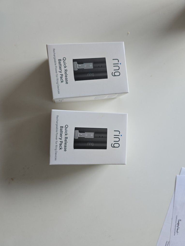 Ring Quick Release Batteries