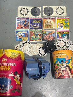 GAF View-Master Lot with Projector and Reels