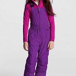 Lands' End Ski Snow Bibs Overalls Size Girls 12 