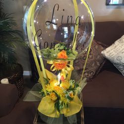 Light Up Balloon Flower Arrangement 