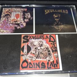 Skullhead 3xCD Box Set A Cry Of Pain White Warrior Odin's Law New Sealed Oi Punk Skrewdriver 