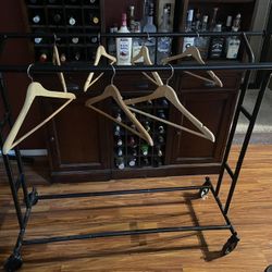 Metal Clothing Rack On Wheels