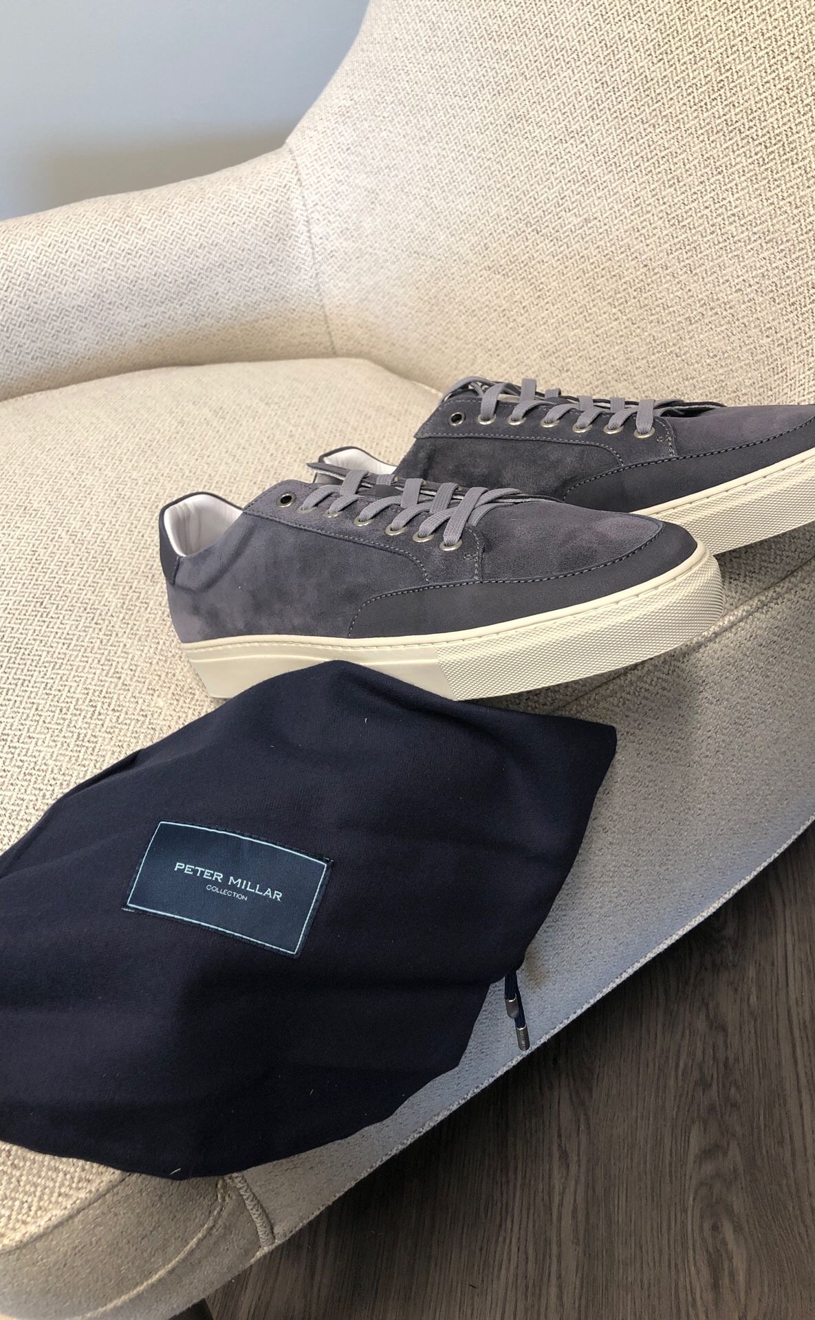 Peter Millar Skyline and Suede Sneakers Size 11