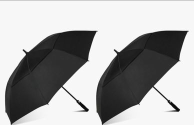 OBO! XLarge Black Golf Umbrella with Auto Open
