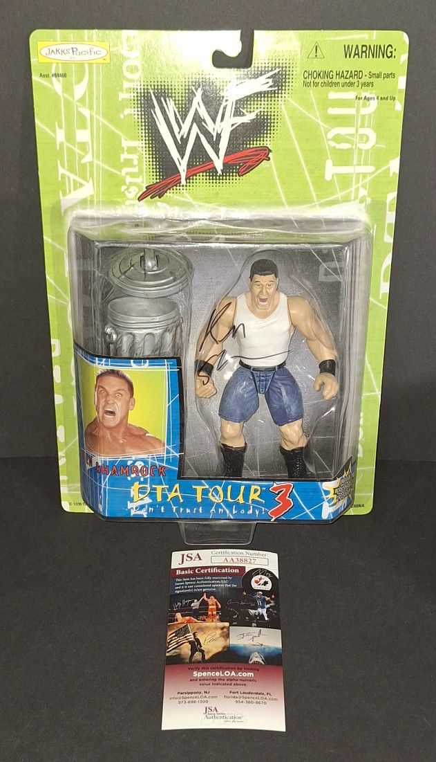 🔥 Ken Shamrock autographed action figure JSA COA 🔥