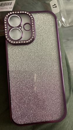 iPhone 17 Case Purple Glitter Rhinestone