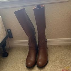 Brown Leather Boots