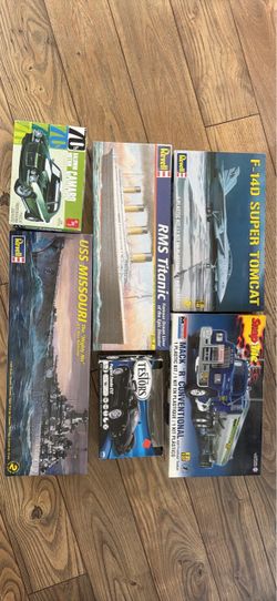 Lot of 6 Plastic Model Kits