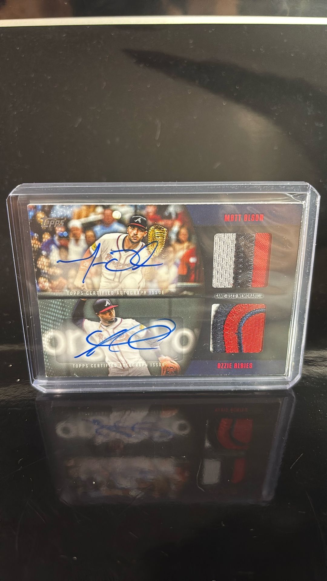 2025 Series 2 Matt Olson Ozzie Albies Dual Patch Auto 2/10 Atlanta Braves SSP