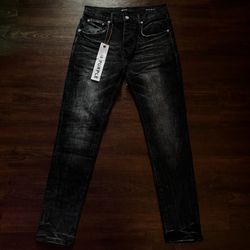 Purple Jeans Faded Black Size 32 