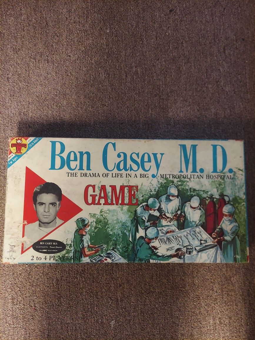1961 Ben Casey MD Boardgame