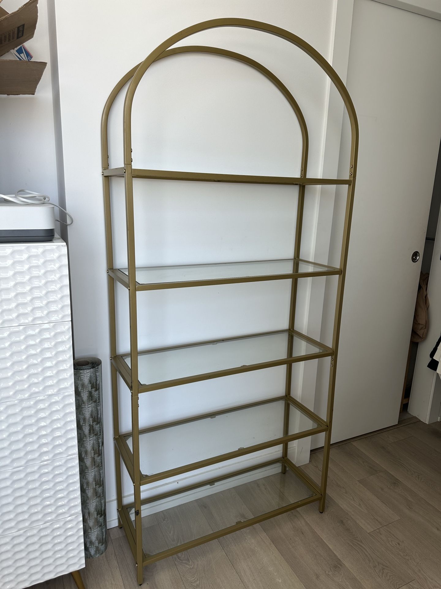 Gold Arch Bookcase