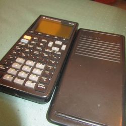 Texas Instruments TI-85 Black Graphing Calculator W/Cover Works!