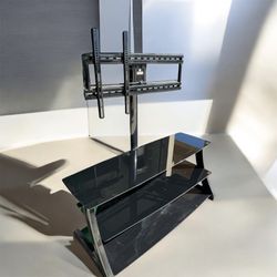 Black Glass TV Stand