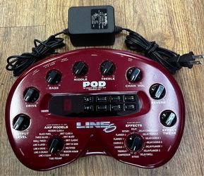 LINE 6 POD 2.0 AMP MODELER & EFFECTS PEDAL WITH POWER CABLE