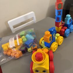 Train Alphabet Blocks