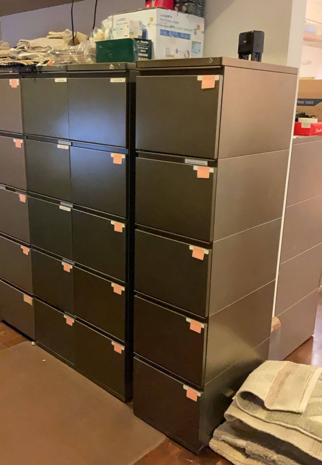 Herman Miller 5-Drawer Filing Cabinet (Gray, 3 Available)