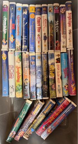 VHS lot - Disney Clamshell Classics (27 titles)