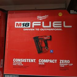 Milwaukee New 16ga Finish Nailer 18m Fuel 