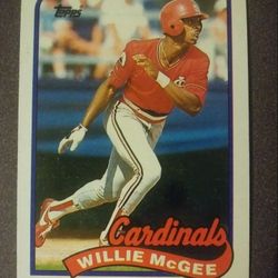 1989 Topps #640 Willie Mcgee St. Louis Cardinals Vintage Collectible Sports MLB