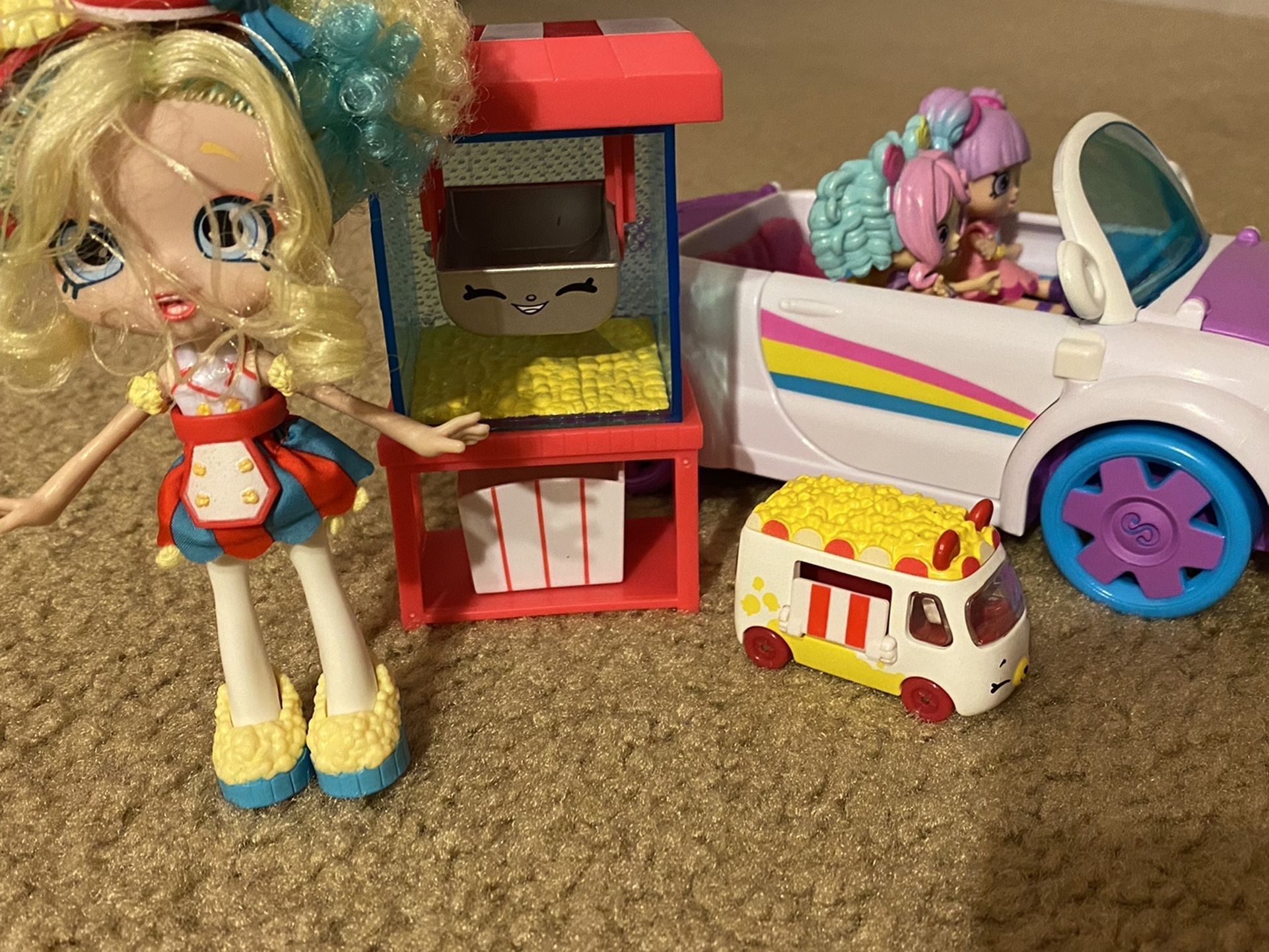 Shopkin Dolls And Car