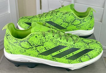 Adidas Adizero Electric 2 Exotic Speed TPU ‘Snake Print’ Green/Black Baseball Cleats - JR7821 - Men's Size 11.5 - New w/Tags