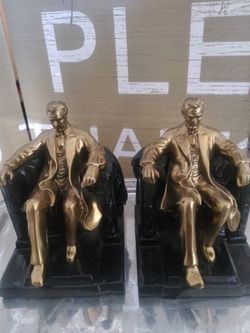 Solid brass Lincoln book shelf