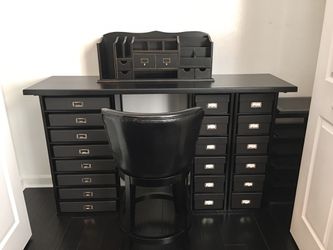 Scrapbooking Desk & Filing Photo Safe Boxes - Black