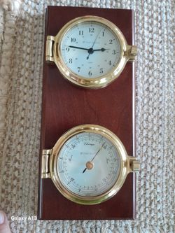 West marine clock barometer set