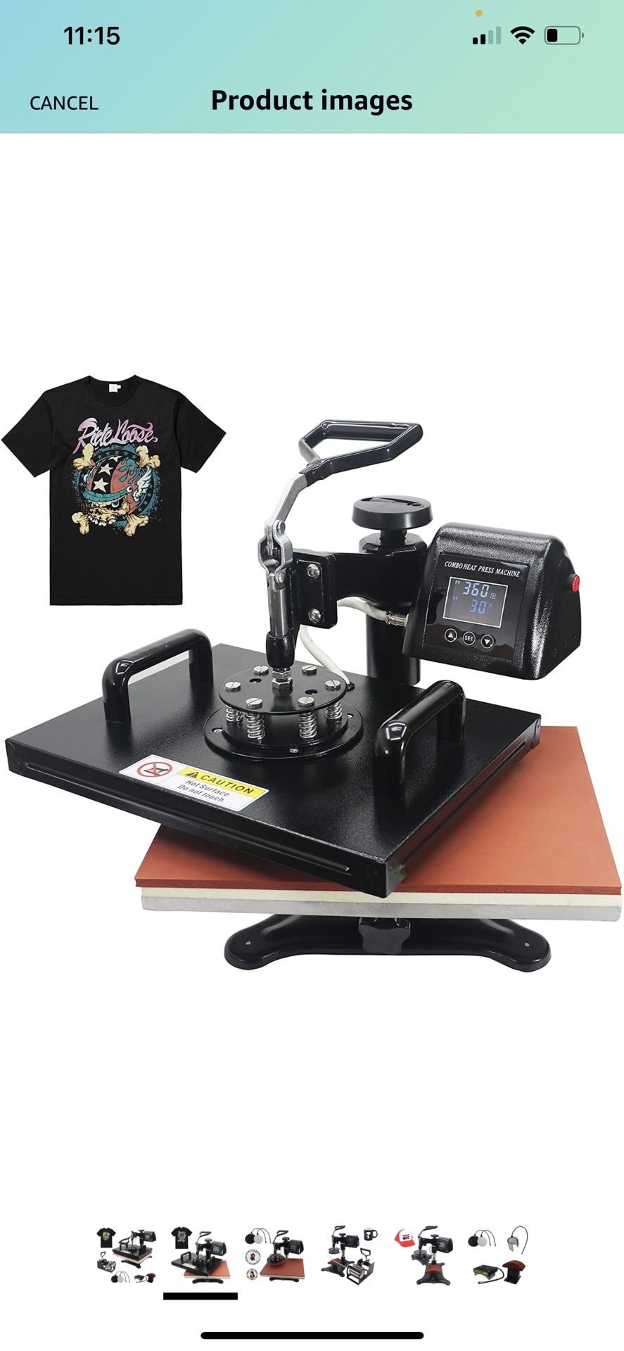 Heat Press 12" x 15"