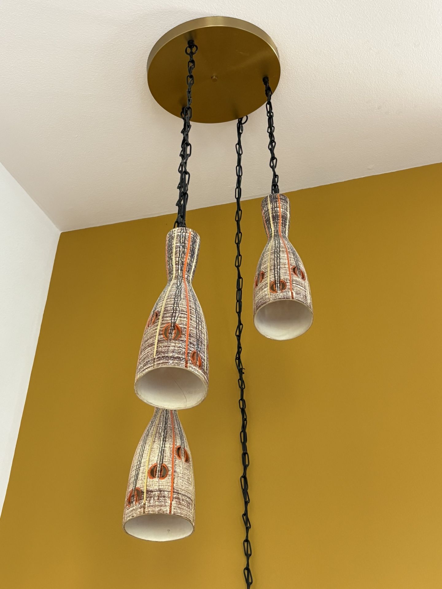 Unique Vintage Porcelain Chandelier Light