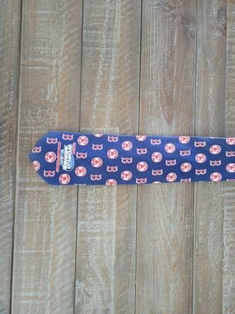 Excellent BOSTON RED SOX BASEBALL world series 2004 DESIGNER NECKTIE TIE Mint
