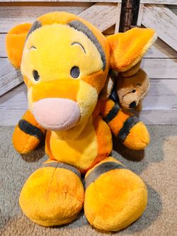 Baby Tigger & Roo 15" Floppy Plush From Winnie The Poo Genuine Disney Parks