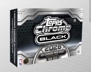 2025-26 Topps Chrome® Black Basketball - Hobby Box (3available)