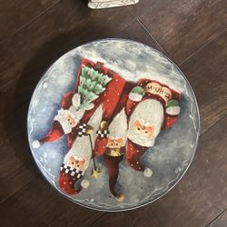 santa clause plate