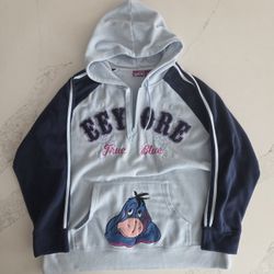 Disney Eeyore Womens Plus SIZE 2X Fleece Hoodie 