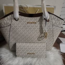 Mk Tote Bag With Wallet 