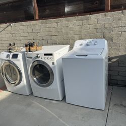 tow washer and a  dryer